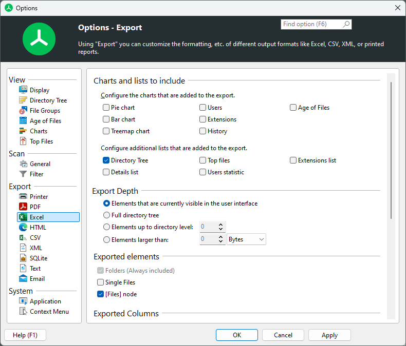 _images/TreeSize-MainWindow_Options_Excel.png